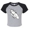 Women's Micro Rib Raglan Baby Tee Thumbnail