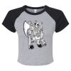 Women's Micro Rib Raglan Baby Tee Thumbnail