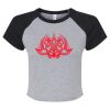 Women's Micro Rib Raglan Baby Tee Thumbnail
