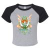 Women's Micro Rib Raglan Baby Tee Thumbnail