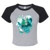 Women's Micro Rib Raglan Baby Tee Thumbnail