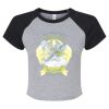 Women's Micro Rib Raglan Baby Tee Thumbnail