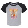 Women's Micro Rib Raglan Baby Tee Thumbnail