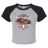Women's Micro Rib Raglan Baby Tee Thumbnail