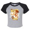 Women's Micro Rib Raglan Baby Tee Thumbnail