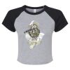 Women's Micro Rib Raglan Baby Tee Thumbnail