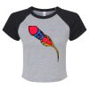 Women's Micro Rib Raglan Baby Tee Thumbnail