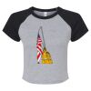 Women's Micro Rib Raglan Baby Tee Thumbnail