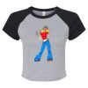 Women's Micro Rib Raglan Baby Tee Thumbnail