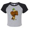 Women's Micro Rib Raglan Baby Tee Thumbnail