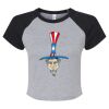 Women's Micro Rib Raglan Baby Tee Thumbnail