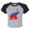 Women's Micro Rib Raglan Baby Tee Thumbnail