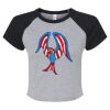 Women's Micro Rib Raglan Baby Tee Thumbnail