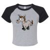 Women's Micro Rib Raglan Baby Tee Thumbnail