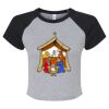 Women's Micro Rib Raglan Baby Tee Thumbnail