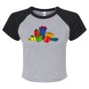Women's Micro Rib Raglan Baby Tee Thumbnail