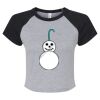 Women's Micro Rib Raglan Baby Tee Thumbnail