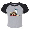 Women's Micro Rib Raglan Baby Tee Thumbnail