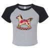 Women's Micro Rib Raglan Baby Tee Thumbnail