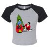 Women's Micro Rib Raglan Baby Tee Thumbnail