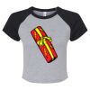 Women's Micro Rib Raglan Baby Tee Thumbnail