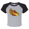 Women's Micro Rib Raglan Baby Tee Thumbnail