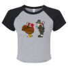 Women's Micro Rib Raglan Baby Tee Thumbnail