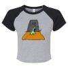 Women's Micro Rib Raglan Baby Tee Thumbnail