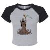 Women's Micro Rib Raglan Baby Tee Thumbnail