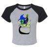 Women's Micro Rib Raglan Baby Tee Thumbnail