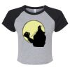 Women's Micro Rib Raglan Baby Tee Thumbnail