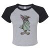 Women's Micro Rib Raglan Baby Tee Thumbnail