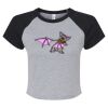Women's Micro Rib Raglan Baby Tee Thumbnail