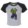 Women's Micro Rib Raglan Baby Tee Thumbnail