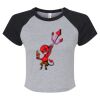 Women's Micro Rib Raglan Baby Tee Thumbnail