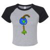 Women's Micro Rib Raglan Baby Tee Thumbnail