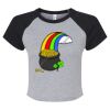 Women's Micro Rib Raglan Baby Tee Thumbnail