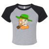 Women's Micro Rib Raglan Baby Tee Thumbnail