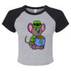 Women's Micro Rib Raglan Baby Tee Thumbnail