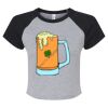 Women's Micro Rib Raglan Baby Tee Thumbnail