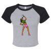 Women's Micro Rib Raglan Baby Tee Thumbnail