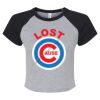 Women's Micro Rib Raglan Baby Tee Thumbnail