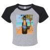 Women's Micro Rib Raglan Baby Tee Thumbnail