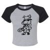 Women's Micro Rib Raglan Baby Tee Thumbnail