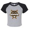 Women's Micro Rib Raglan Baby Tee Thumbnail
