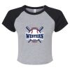 Women's Micro Rib Raglan Baby Tee Thumbnail