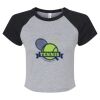 Women's Micro Rib Raglan Baby Tee Thumbnail
