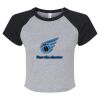 Women's Micro Rib Raglan Baby Tee Thumbnail