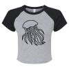 Women's Micro Rib Raglan Baby Tee Thumbnail