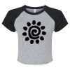 Women's Micro Rib Raglan Baby Tee Thumbnail